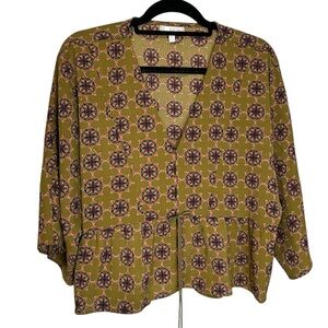 1775 Geometric Print Blouse
